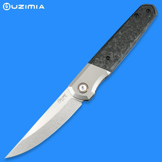 UZIMIAKnives M390 Blade Pocket Knife Folding Knife Camping Knives Tactical Knife Hunting Knife Outdoor Hunting Survival Tool EDC